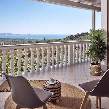 Villa Balcony - Private Pool, Large Groups & Sea View, By Zantewize